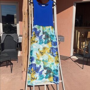 CALVIN KLEIN gorgeous lined maxi dress Sz M